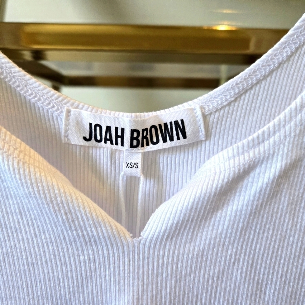 Joah Brown | Crop Henley Tank OG - Picture 3 of 3